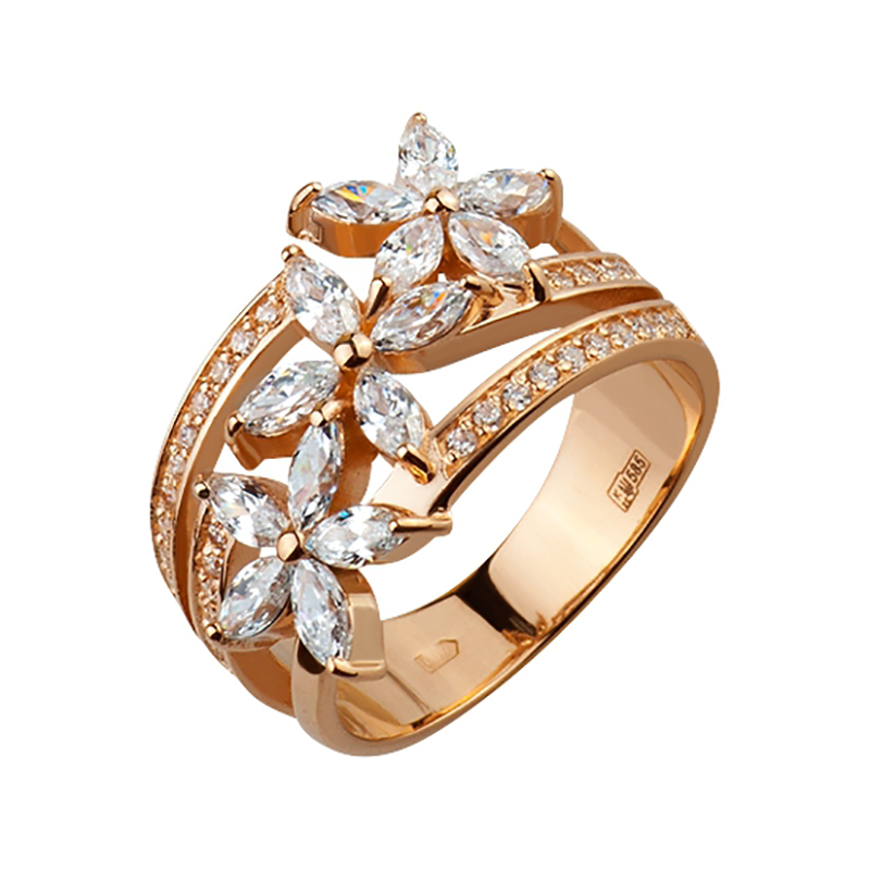 выбор золотого кольца для девушки